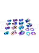 Dress Up Bolts Titanium Hardware Door Kit BMW F30 335i 2012-2015                                     - BMW-016-Ti-TB - Image 2