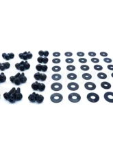 Dress Up Bolts Stage 1 Titanium Hardware Engine Bay Kit BMW F80 M3 2014-2018                                     - BMW-017-Ti-BLK - Image 3