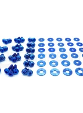 Dress Up Bolts Stage 1 Titanium Hardware Engine Bay Kit BMW F80 M3 2014-2018                                     - BMW-017-Ti-BLU - Image 3