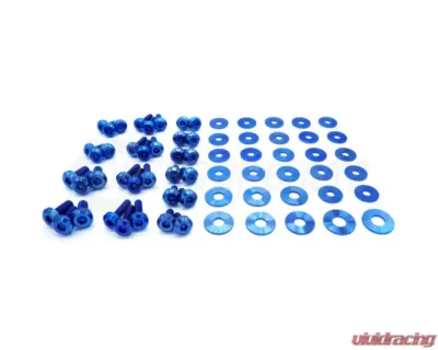 Dress Up Bolts Stage 1 Titanium Hardware Engine Bay Kit BMW F80 M3 2014-2018 - BMW-017-Ti-BLU