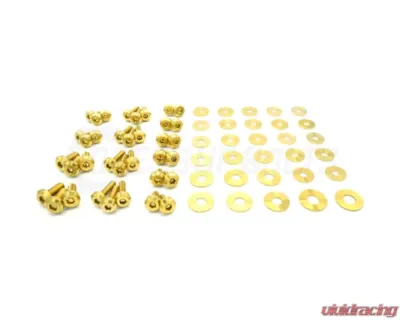 Dress Up Bolts Stage 1 Titanium Hardware Engine Bay Kit BMW F80 M3 2014-2018 - BMW-017-Ti-GLD