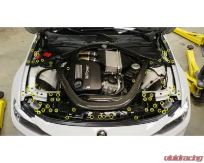 Dress Up Bolts Stage 2 Titanium Hardware Engine Bay Kit BMW F80 M3 2014-2018 - BMW-018-Ti-PRP