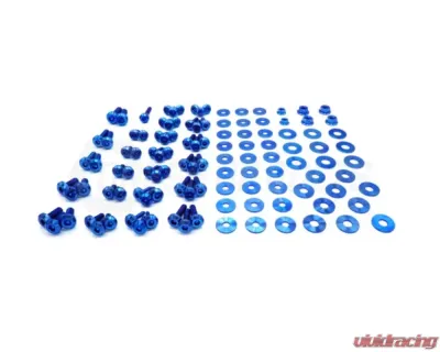 Dress Up Bolts Stage 2 Titanium Hardware Engine Bay Kit BMW F80 M3 2014-2018 - BMW-018-Ti-BLU