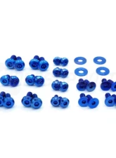 Dress Up Bolts Titanium Hardware Door Kit BMW F80 M3 2014-2018                                     - BMW-021-Ti-BLU - Image 3