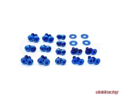 Dress Up Bolts Titanium Hardware Door Kit BMW F80 M3 2014-2018 - BMW-021-Ti-BLU