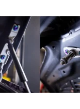 Dress Up Bolts Titanium Hardware Hood Kit BMW E46 M3 2000-2006                                     - BMW-024-Ti-POL - Image 3