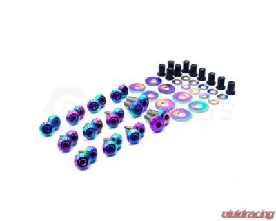 Dress Up Bolts Stage 2 Titanium Hardware Trunk Kit BMW E46 M3 2000-2006 - BMW-028-Ti-BLU