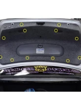 Dress Up Bolts Stage 2 Titanium Hardware Trunk Kit BMW E46 M3 2000-2006                                     - BMW-028-Ti-BLU - Image 5