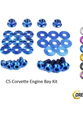 Dress Up Bolts Titanium Engine Bay Kit Chevrolet Corvette C5 | Z06 1997-2004                                     - CHE-002-Ti-BLU - Image 6