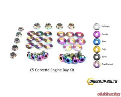 Dress Up Bolts Titanium Engine Bay Kit Chevrolet Corvette C5 | Z06 1997-2004 - CHE-002-Ti-TB
