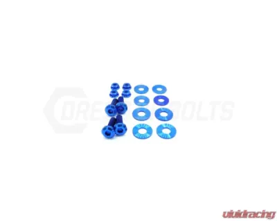 Dress Up Bolts Stage 1 Titanium Hardware Trunk Kit Chevrolet Camaro 2016+ - CHE-009-Ti-BLU