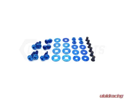 Dress Up Bolts Stage 2 Titanium Hardware Trunk Kit Chevrolet Camaro 2016+ - CHE-010-Ti-BLU