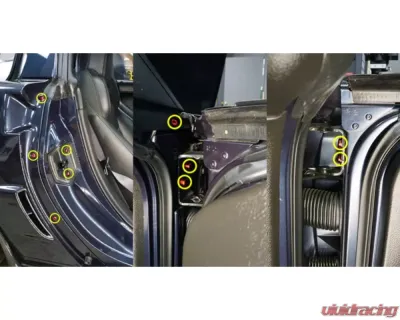 Dress Up Bolts Titanium Hardware Door Kit Chevrolet Corvette C6 2005-2013 - CHE-015-Ti-PRP