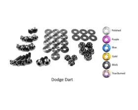 Dress Up Bolts Titanium Engine Bay Kit Dodge Dart 2013-2016