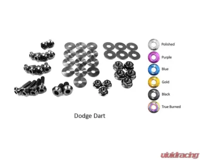 Dress Up Bolts Titanium Engine Bay Kit Dodge Dart 2013-2016 - DOD-002-Ti-BLK