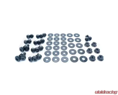 Dress Up Bolts Stage 1 Titanium Hardware Engine Bay Kit Dodge Charger 2015-2021 - DOD-003-Ti-BLK