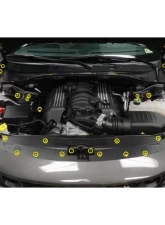 Dress Up Bolts Stage 1 Titanium Hardware Engine Bay Kit Dodge Charger 2015-2021                                     - DOD-003-Ti-GLD - Image 3
