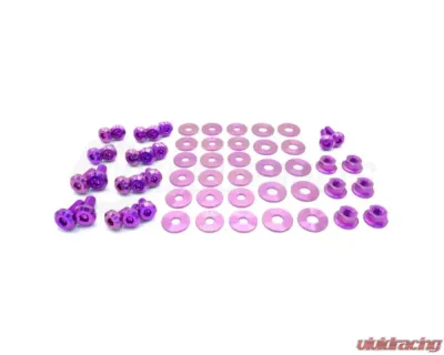 Dress Up Bolts Stage 1 Titanium Hardware Engine Bay Kit Dodge Charger 2015-2021 - DOD-003-Ti-PRP