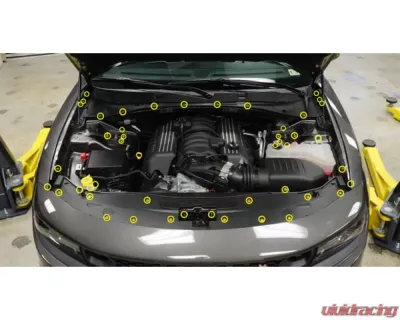 Dress Up Bolts Stage 2 Titanium Hardware Engine Bay Kit Dodge Charger 2015-2021 - DOD-004-Ti-BLU