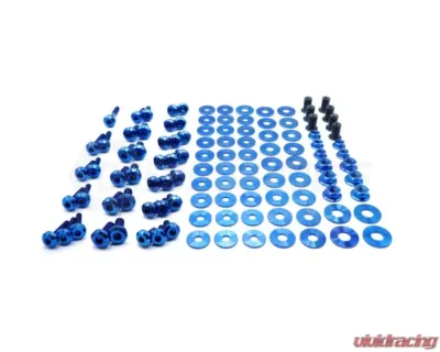 Dress Up Bolts Stage 2 Titanium Hardware Engine Bay Kit Dodge Charger 2015-2021 - DOD-004-Ti-BLU