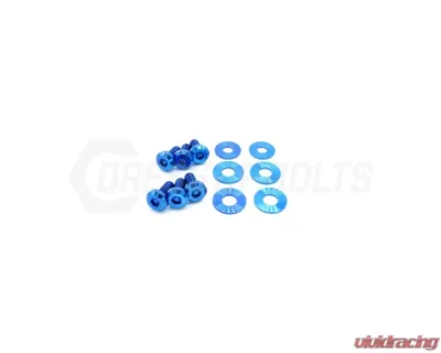 Dress Up Bolts Titanium Hardware Hood Kit Dodge Charger 2015-2021 - DOD-005-Ti-BLU