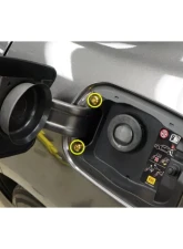 Dress Up Bolts Titanium Hardware Fuel Door Kit Dodge Charger 2015-2021                                     - DOD-007-Ti-TB - Image 3