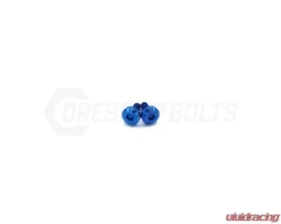 Dress Up Bolts Titanium Hardware Fuel Door Kit Dodge Charger 2015-2021 - DOD-007-Ti-BLU