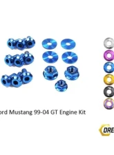 Dress Up Bolts Titanium Engine Kit Ford Mustang GT 1999-2004                                     - FOR-009-Ti-BLU - Image 2