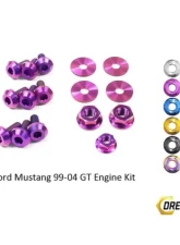 Dress Up Bolts Titanium Engine Kit Ford Mustang GT 1999-2004                                     - FOR-009-Ti-PRP - Image 2