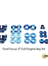 Dress Up Bolts Titanium Engine Bay Kit Ford Focus ST 2015-2018                                     - FOR-012-Ti-BLU - Image 2