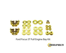 Dress Up Bolts Titanium Engine Bay Kit Ford Focus ST 2015-2018