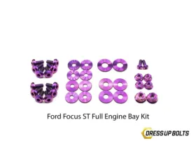 Dress Up Bolts Titanium Engine Bay Kit Ford Focus ST 2015-2018