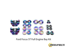 Dress Up Bolts Titanium Engine Bay Kit Ford Focus ST 2015-2018