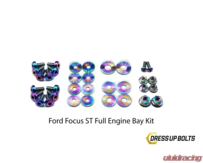 Dress Up Bolts Titanium Engine Bay Kit Ford Focus ST 2015-2018 - FOR-012-Ti-TB