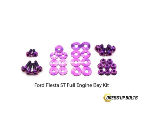 Dress Up Bolts Titanium Engine Bay Kit Ford Fiesta ST 2013-2018