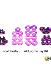 Dress Up Bolts Titanium Engine Bay Kit Ford Fiesta ST 2013-2018                                     - FOR-013-Ti-PRP - Image 2