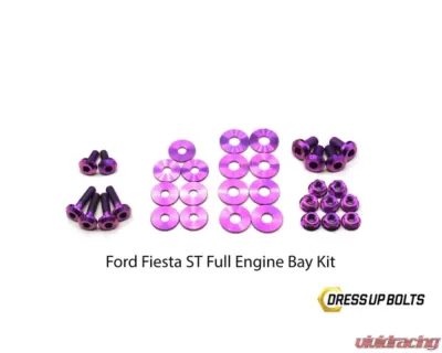 Dress Up Bolts Titanium Engine Bay Kit Ford Fiesta ST 2013-2018 - FOR-013-Ti-PRP