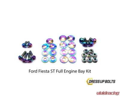 Dress Up Bolts Titanium Engine Bay Kit Ford Fiesta ST 2013-2018 - FOR-013-Ti-TB