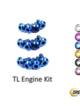Dress Up Bolts Titanium Hardware Engine Kit Acura TL J32A3 Engine 2004-2008                                     - HON-006-Ti-BLU - Image 3