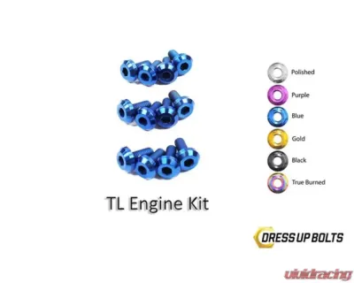 Dress Up Bolts Titanium Hardware Engine Kit Acura TL J32A3 Engine 2004-2008 - HON-006-Ti-BLU