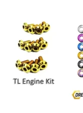 Dress Up Bolts Titanium Hardware Engine Kit Acura TL J32A3 Engine 2004-2008                                     - HON-006-Ti-GLD - Image 3