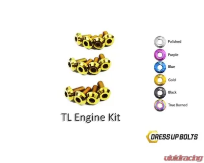 Dress Up Bolts Titanium Hardware Engine Kit Acura TL J32A3 Engine 2004-2008 - HON-006-Ti-GLD