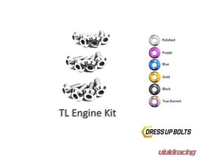 Dress Up Bolts Titanium Hardware Engine Kit Acura TL J32A3 Engine 2004-2008 - HON-006-Ti-POL
