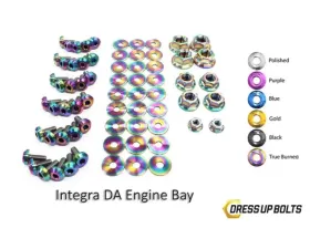 Dress Up Bolts Titanium Full Engine Bay Kit Acura Integra DA 1989-1993