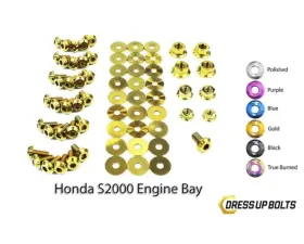 Dress Up Bolts Stage 2 Titanium Hardware Engine Bay Kit Honda S2000 2000-2009