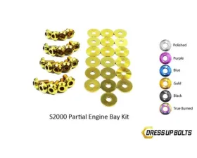 Dress Up Bolts Stage 1 Titanium Hardware Engine Bay Kit Honda S2000 2000-2009