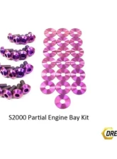 Dress Up Bolts Stage 1 Titanium Hardware Engine Bay Kit Honda S2000 2000-2009                                     - HON-017-Ti-PRP - Image 2