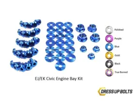 Dress Up Bolts Titanium Ti Engine Bay Kit Honda Civic EK/EJ 1996-2000