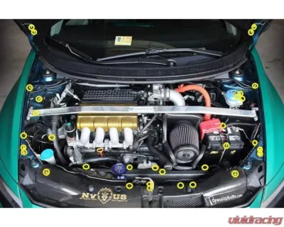 Dress Up Bolts Titanium Ti Engine Bay Kit Honda CR-Z CRZ 2011-2015 - HON-029-Ti-GLD