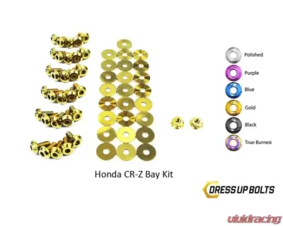 Dress Up Bolts Titanium Ti Engine Bay Kit Honda CR-Z CRZ 2011-2015 - HON-029-Ti-GLD